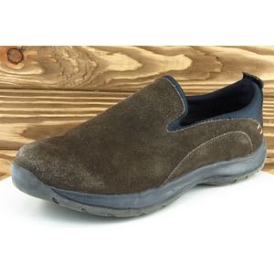 Lands' End Shoes Sz 10 D Brown‎ Loafers Leather Men 93796